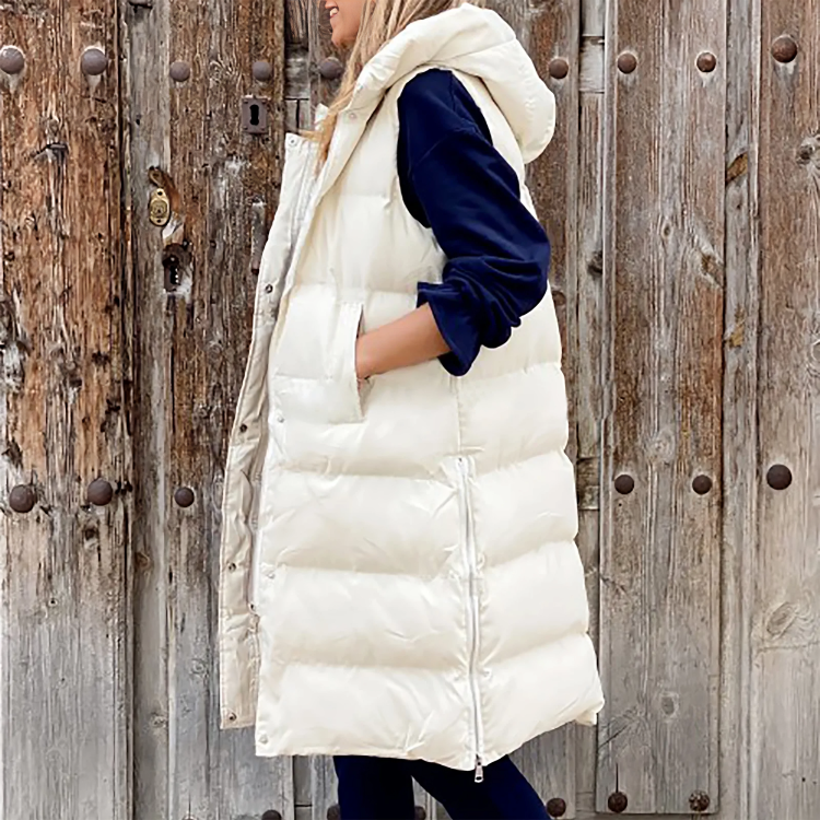 Nikki | Gewatteerde lange bodywarmer
