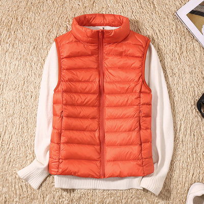 Amira | Lichtgewicht donsbodywarmer met plooidetail
