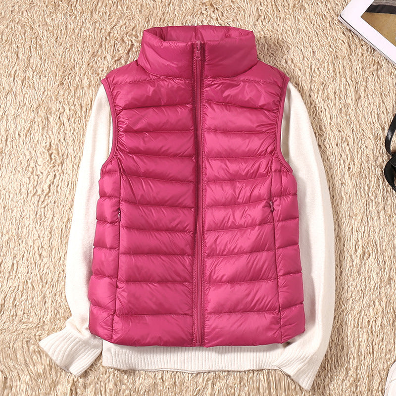 Amira | Lichtgewicht donsbodywarmer met plooidetail