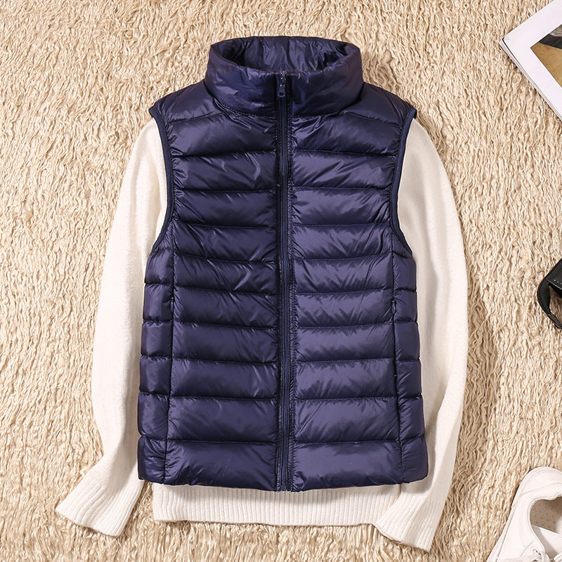Amira | Lichtgewicht donsbodywarmer met plooidetail