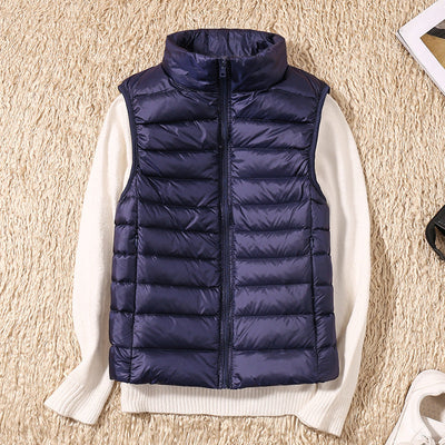 Amira | Lichtgewicht donsbodywarmer met plooidetail