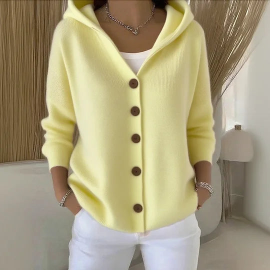 Nova | Gebreid vest met capuchon