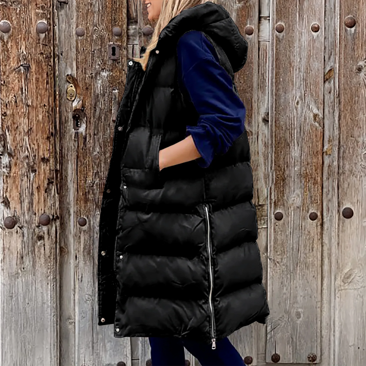 Nikki | Gewatteerde lange bodywarmer