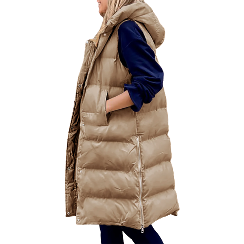 Nikki | Gewatteerde lange bodywarmer