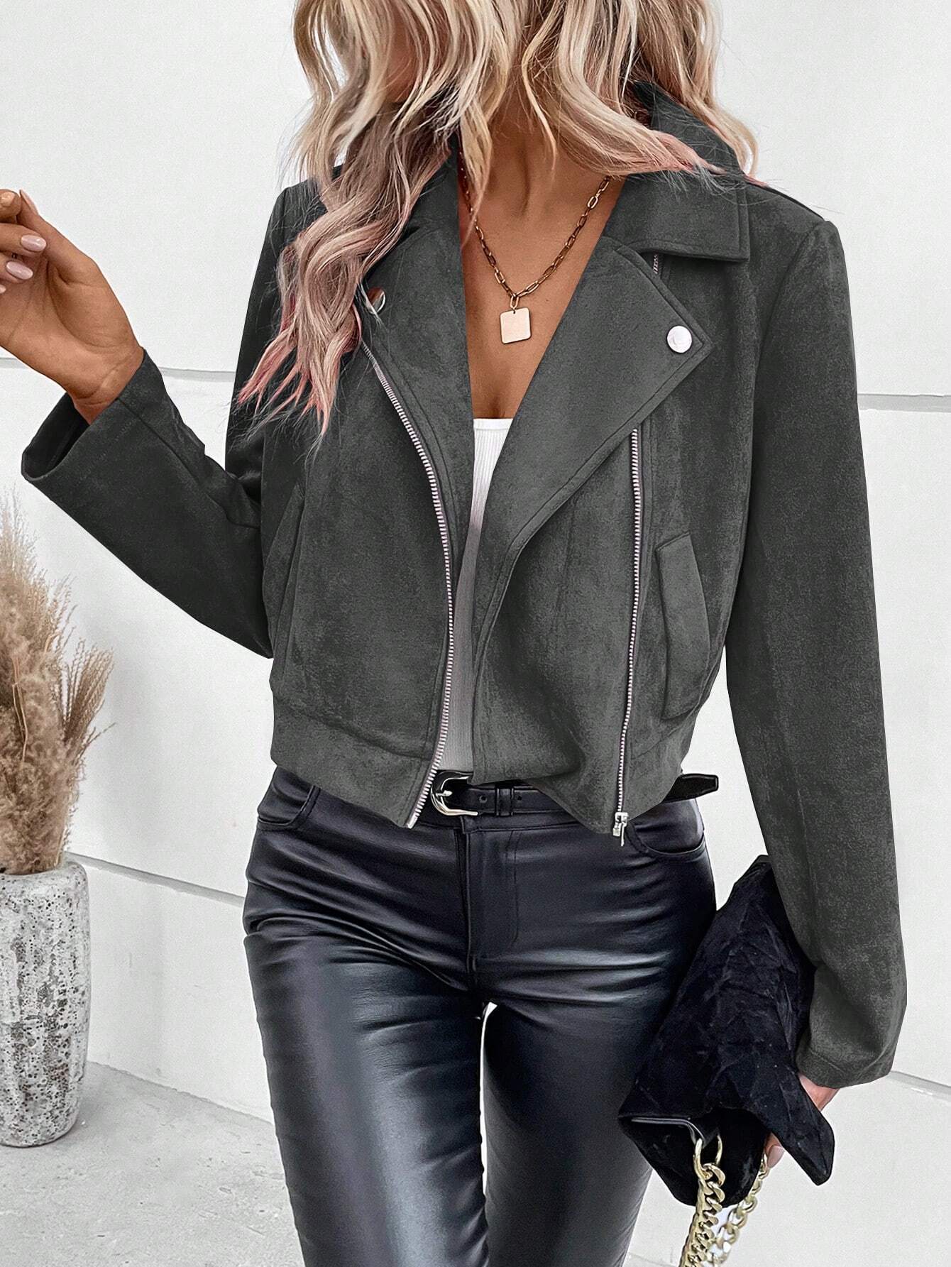 Zara | Suede Elegante Jas