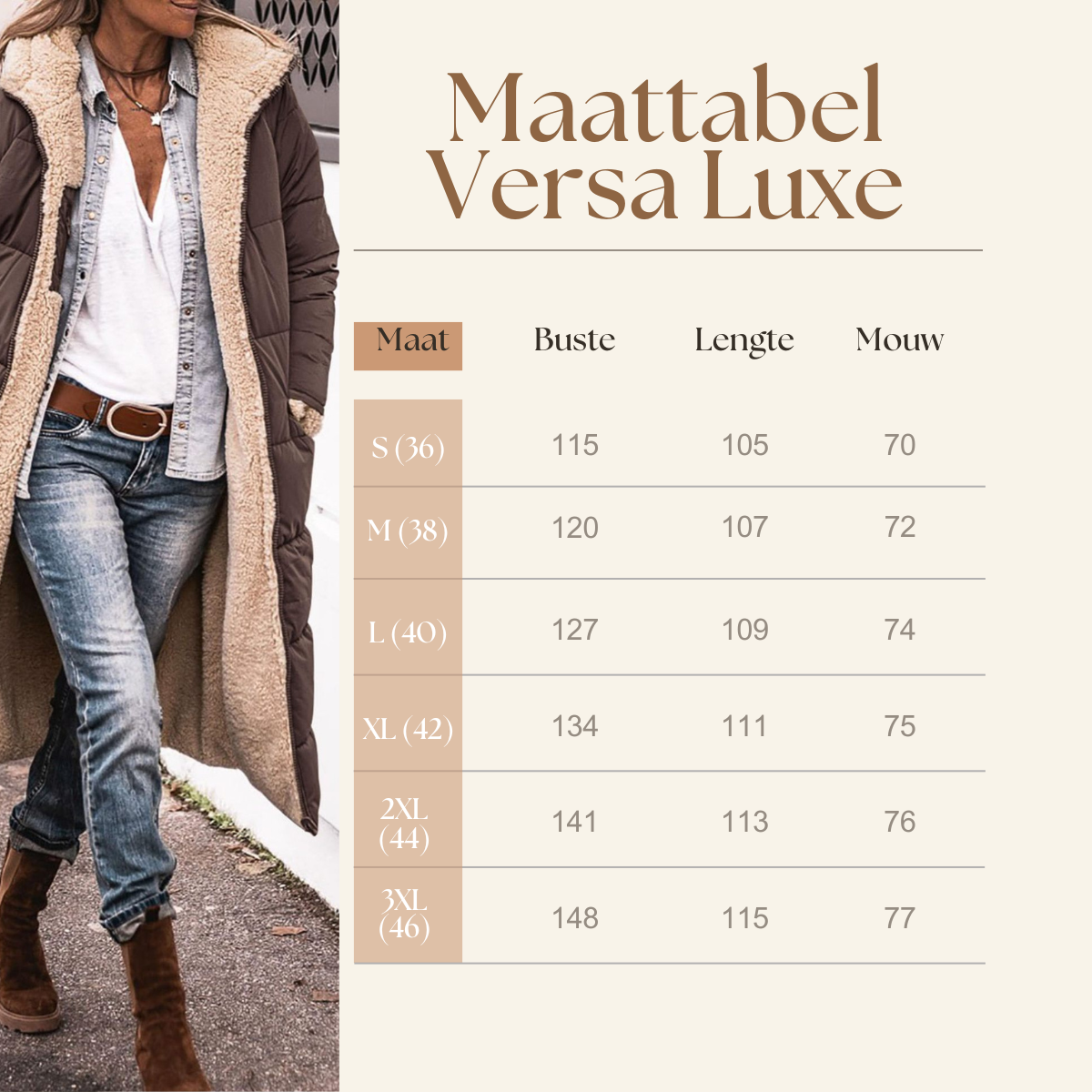 Vera | Luxe, omkeerbare jas