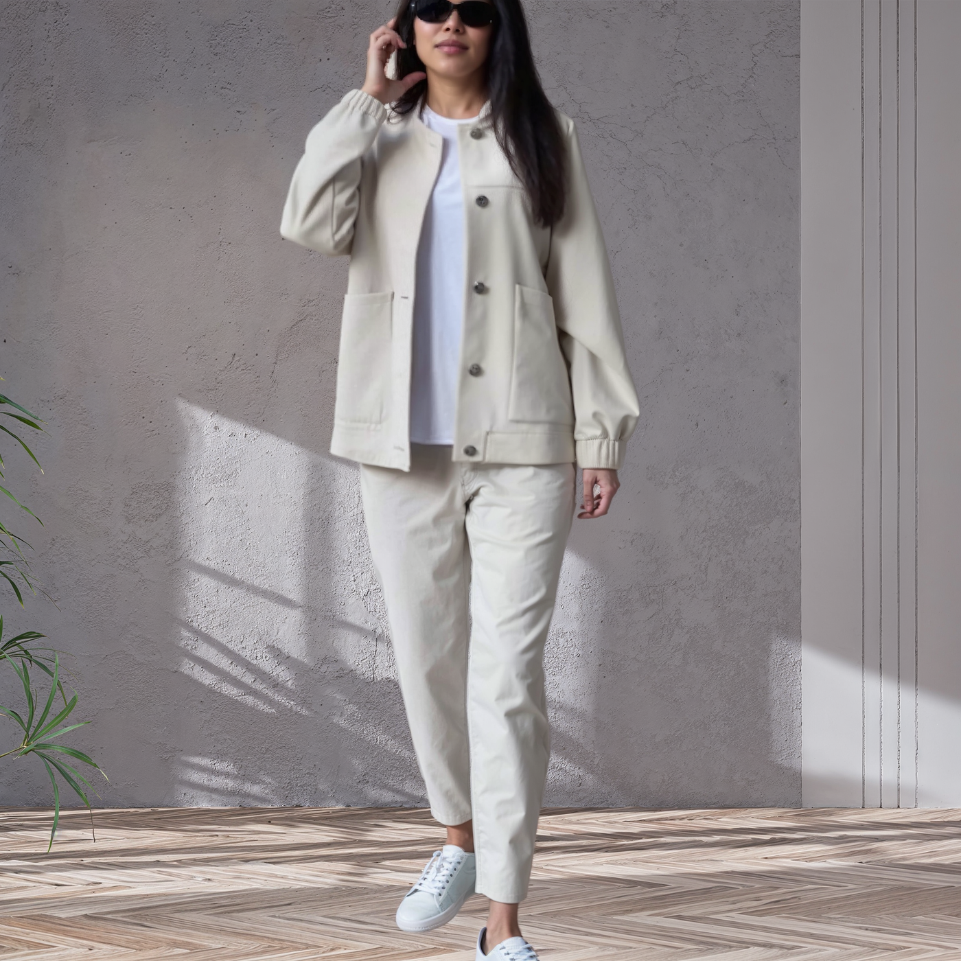 Cassy | Casual tweedelig knopen pak
